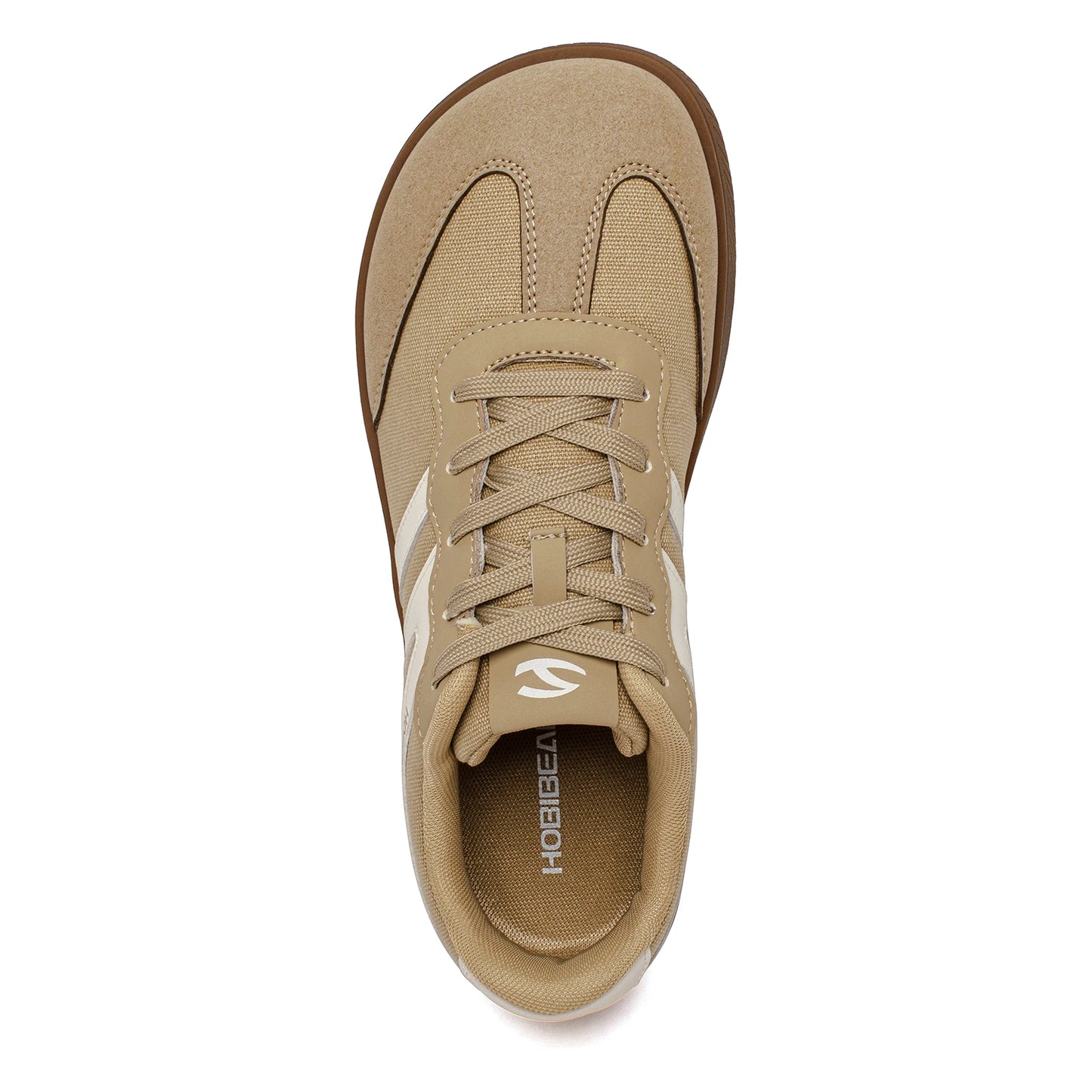 HOBIBEAR Wide Toe Barefoot Shoes Mens Womens Minimalist Fabric Sneaker Lace Up Casual Walking Shoes