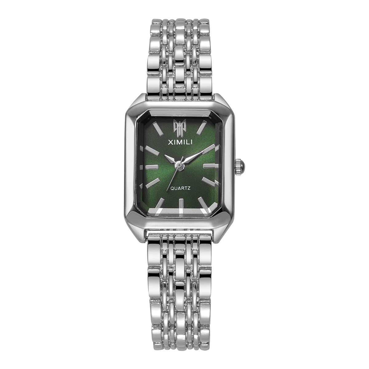 1/2/4PCS Luxury Women Watches Fashion Rectangle Woman Quartz Watch Stainless Steel Band Wristwatches Reloj Mujer(Without Box)
