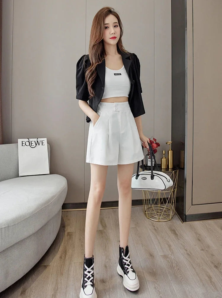 Loose Female Short Pants Jorts Baggy Women's Shorts Outdoor Flowy Casual Luxury Fashion Clothing 2024 Elegant New In To Wear Hot