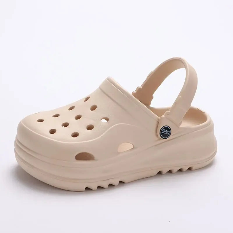 Women Summer 2024 Fashion Wedges EVA Sandals Slippers Chunky Platform Clogs Pull on Non Slip Beach Sandals Thick Bottom114 Shoes