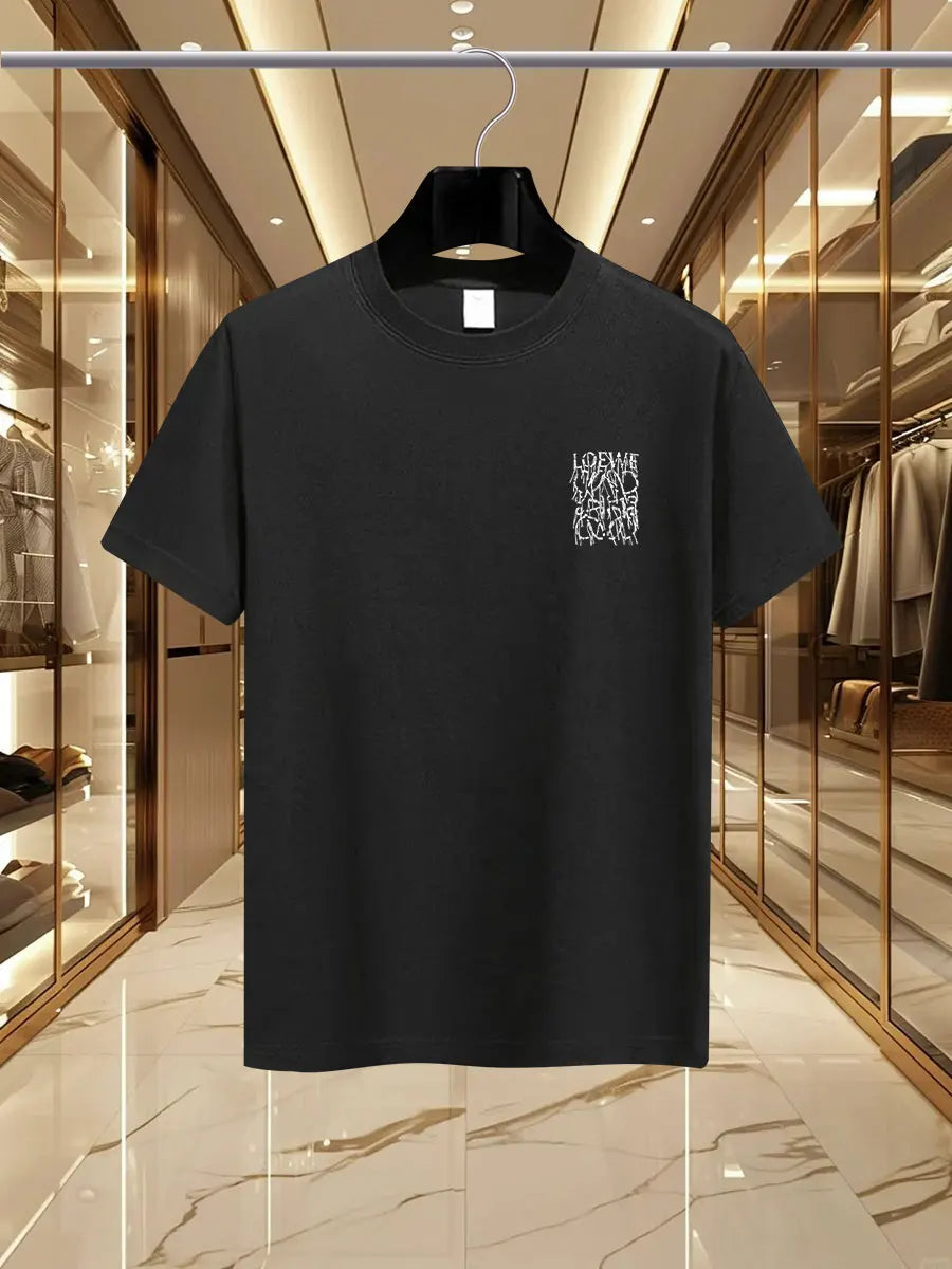 2025 Summer Luxury fashion LEW brand printed T-shirts, pure cotton round-neck casual and trendy Y2K high-end and high quality