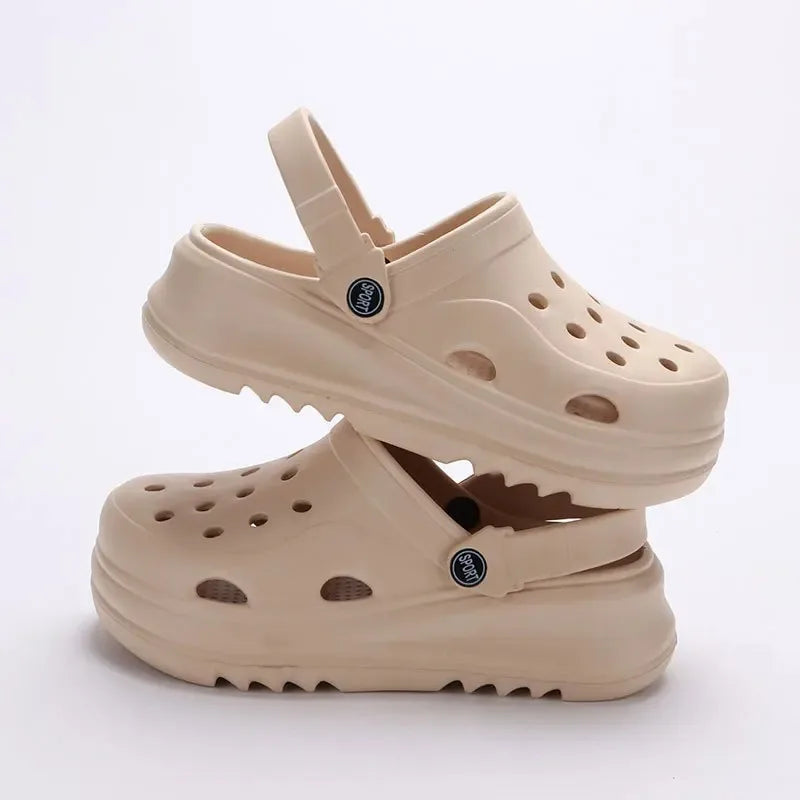 Women Summer 2024 Fashion Wedges EVA Sandals Slippers Chunky Platform Clogs Pull on Non Slip Beach Sandals Thick Bottom114 Shoes