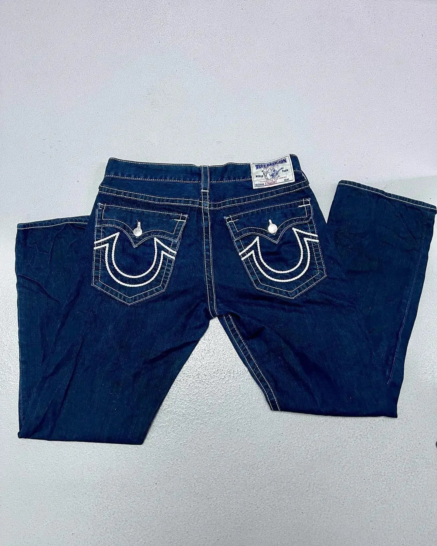 Y2k New Harajuku Retro Cherry Blossom Embroidered Blue Loose Jeans for Mens and Womens Gothic Fashion Low Waist Wide Leg Jeans