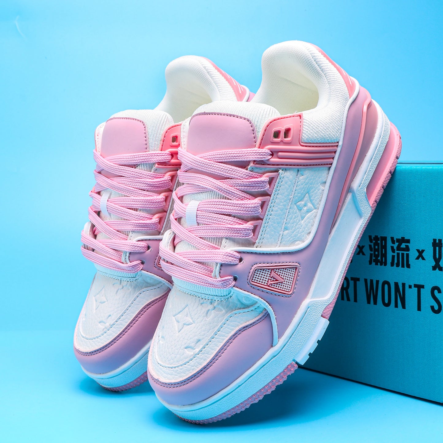 White shoes for men, all-match sneakers, thick-soled boys' pure white shoes, women's trendy shoes