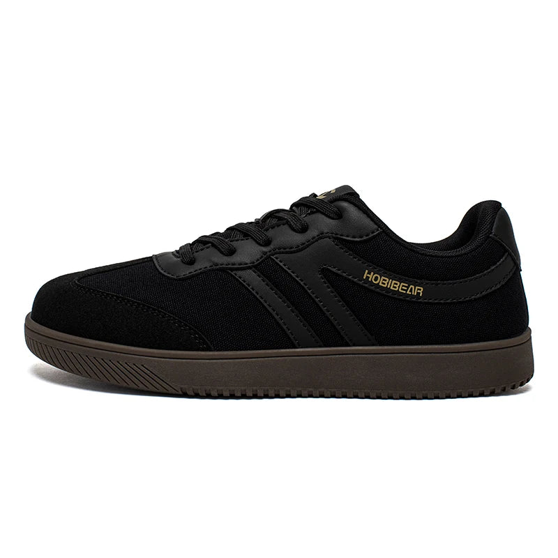 HOBIBEAR Wide Toe Barefoot Shoes Mens Womens Minimalist Fabric Sneaker Lace Up Casual Walking Shoes