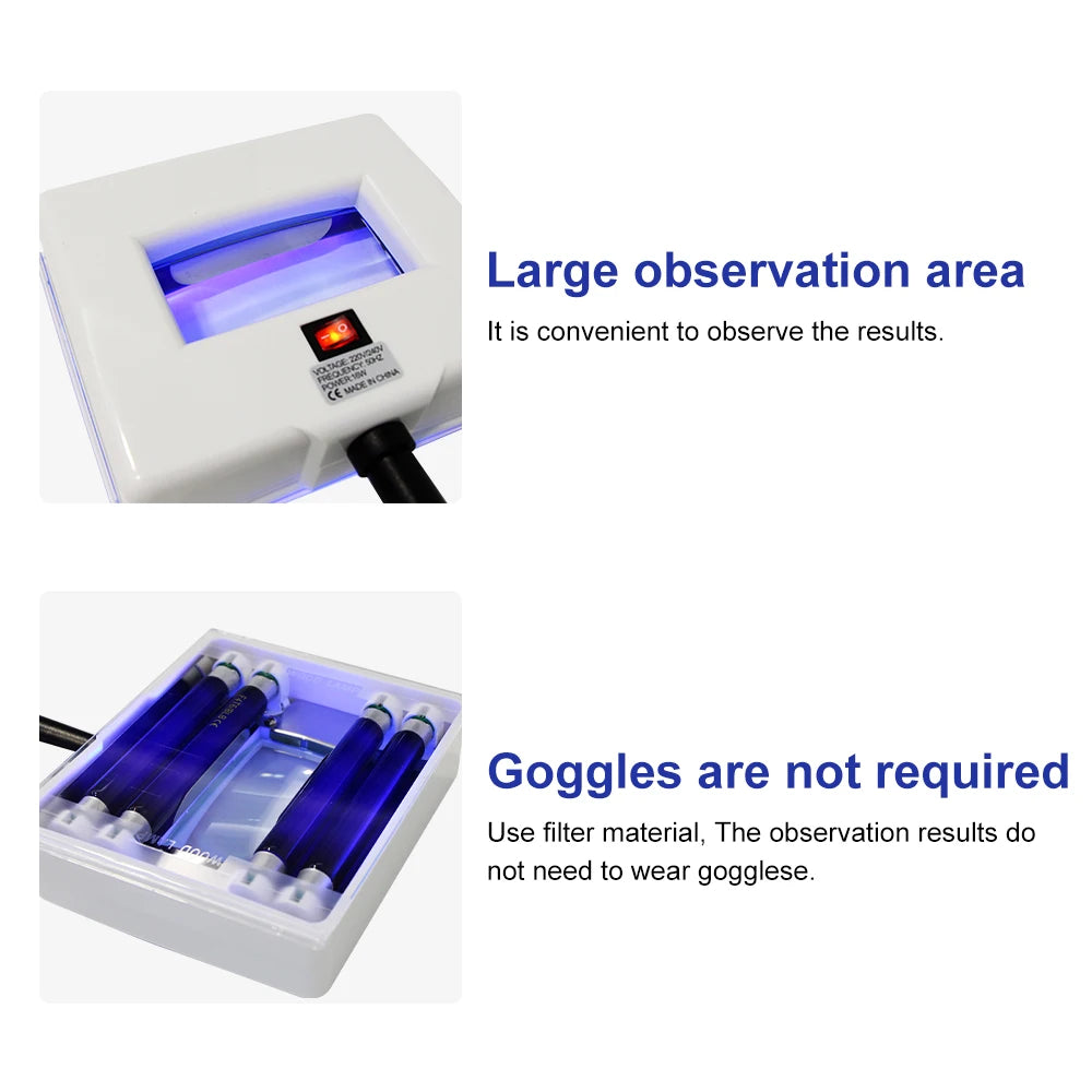 AOKO Wood UV Lamp Skin Appraisal Analyzer Facial Skin Vitiligo Testing Examination Magnifying Machine Greyness Skin Tinea