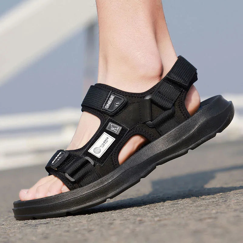 New Wear-Resistant Men's Sandals Casual Business Summer Beach Shoes Thick-Soled Non-Slip Soft-Soled Shoes