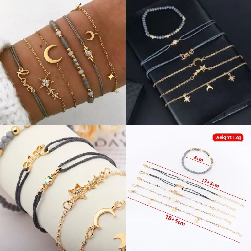 Titanium Steel Bracelet Set With Adjustable Multi-Layer Twisted Chain For Men And Women | Dark Hip-Hop Style Daily Accessory