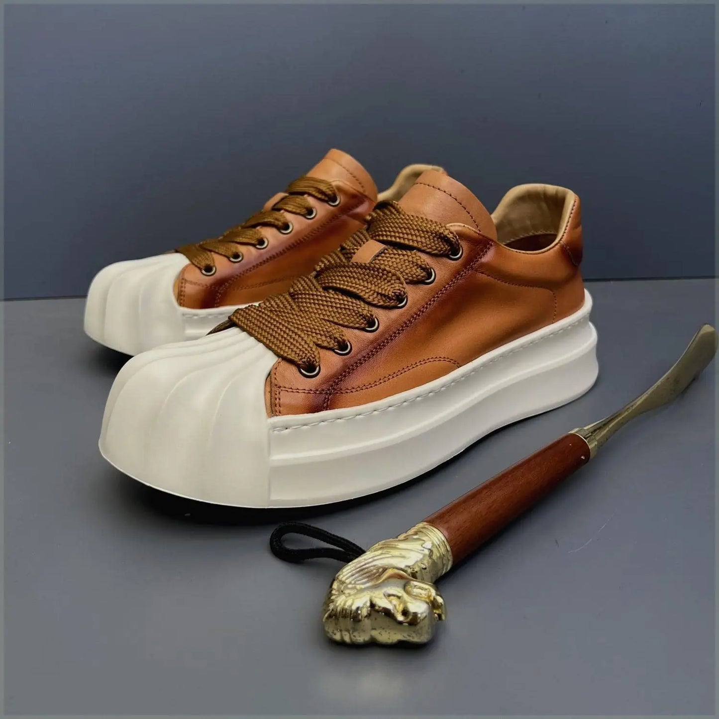 2025 Autumn Thickness All-Match Casual Low-Cut Fashion Shell Toe Men's Sneakers Shoes