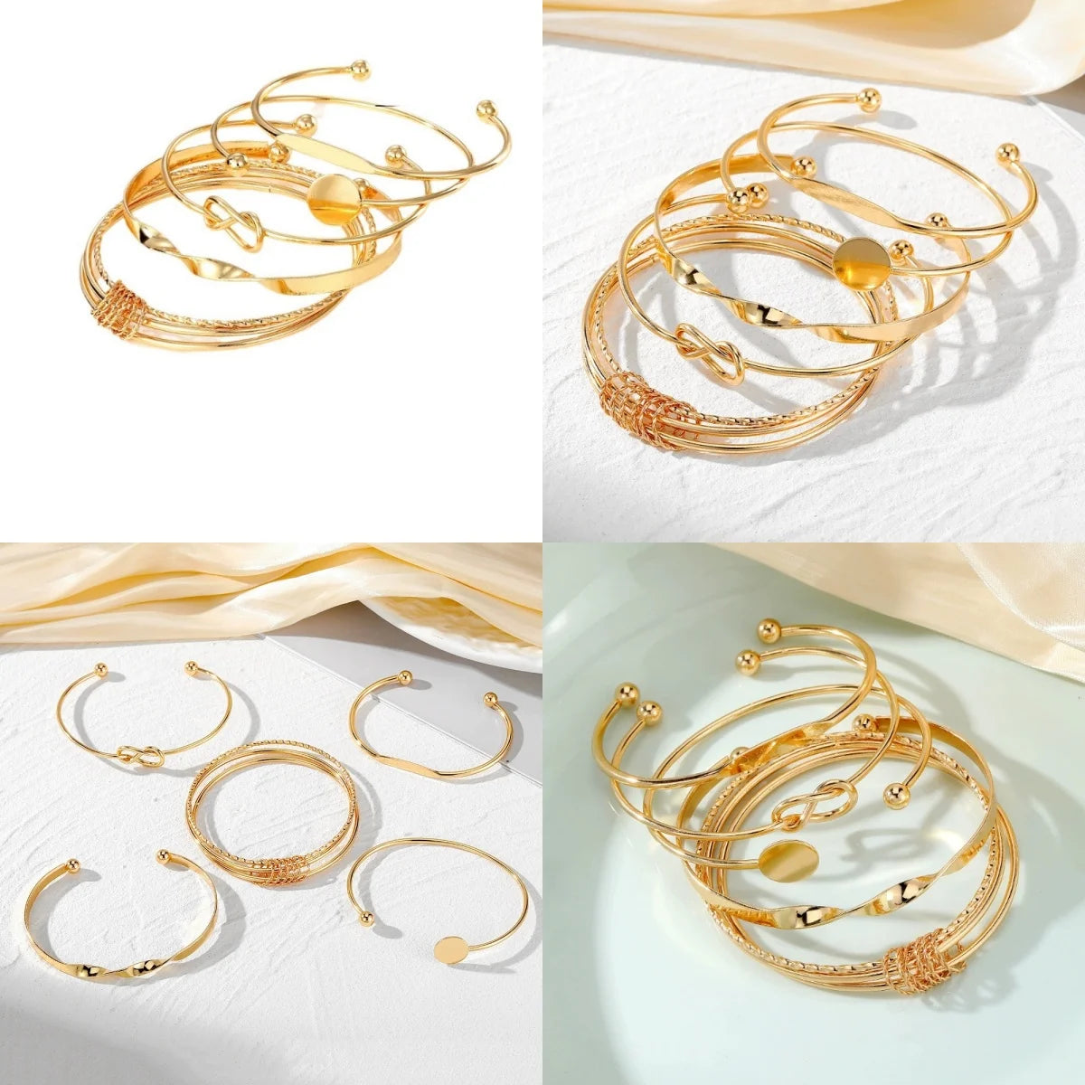 Titanium Steel Bracelet Set With Adjustable Multi-Layer Twisted Chain For Men And Women | Dark Hip-Hop Style Daily Accessory