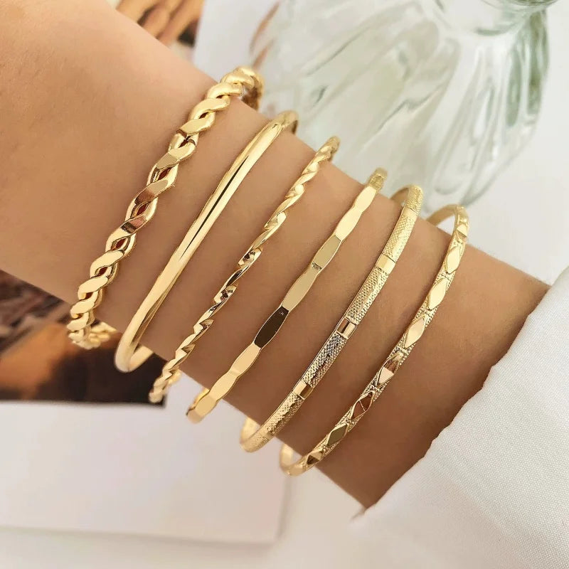 Titanium Steel Bracelet Set With Adjustable Multi-Layer Twisted Chain For Men And Women | Dark Hip-Hop Style Daily Accessory