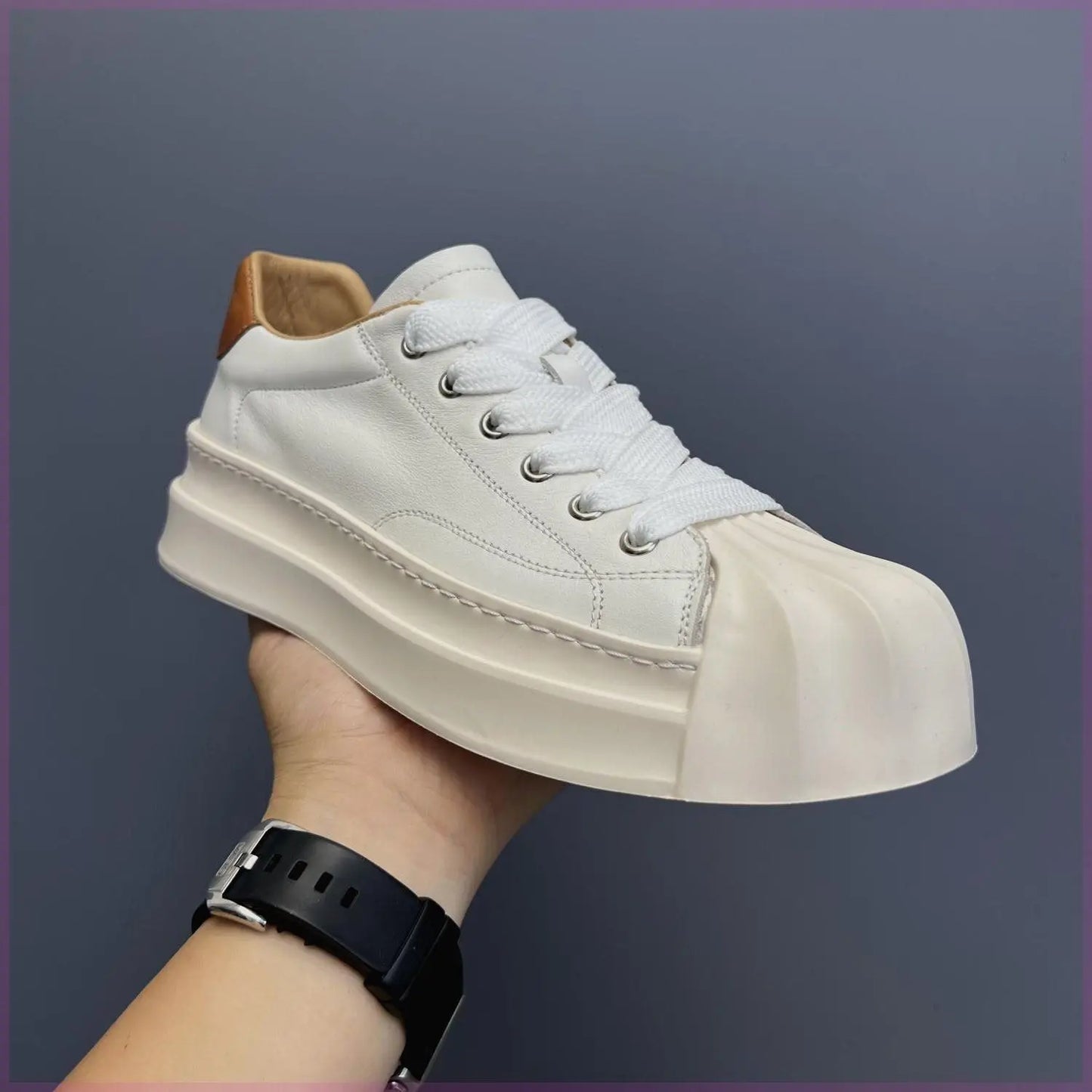 2025 Autumn Thickness All-Match Casual Low-Cut Fashion Shell Toe Men's Sneakers Shoes