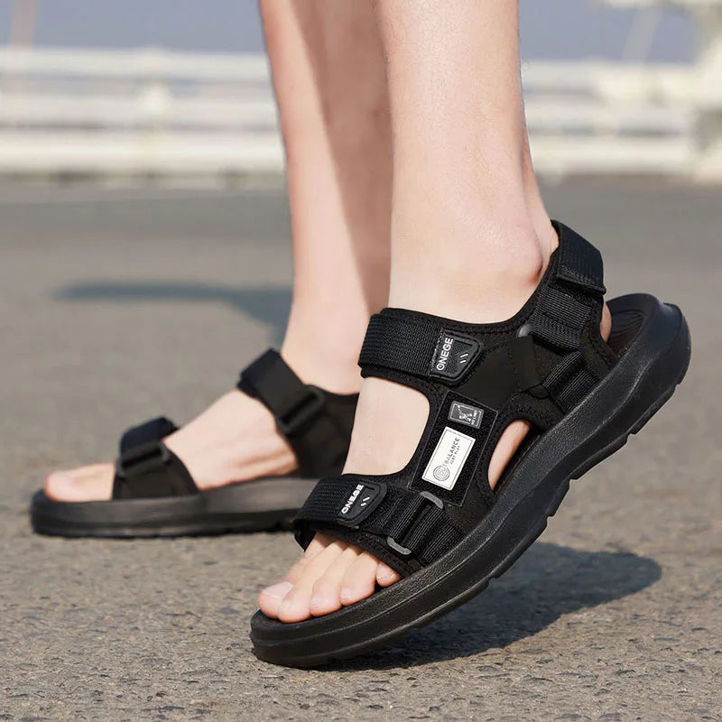 New Wear-Resistant Men's Sandals Casual Business Summer Beach Shoes Thick-Soled Non-Slip Soft-Soled Shoes