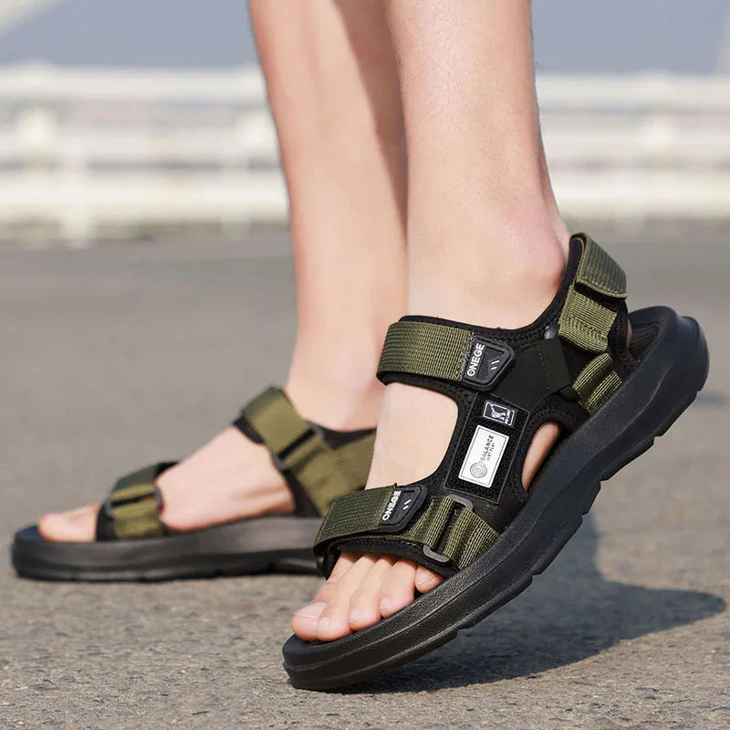 New Wear-Resistant Men's Sandals Casual Business Summer Beach Shoes Thick-Soled Non-Slip Soft-Soled Shoes