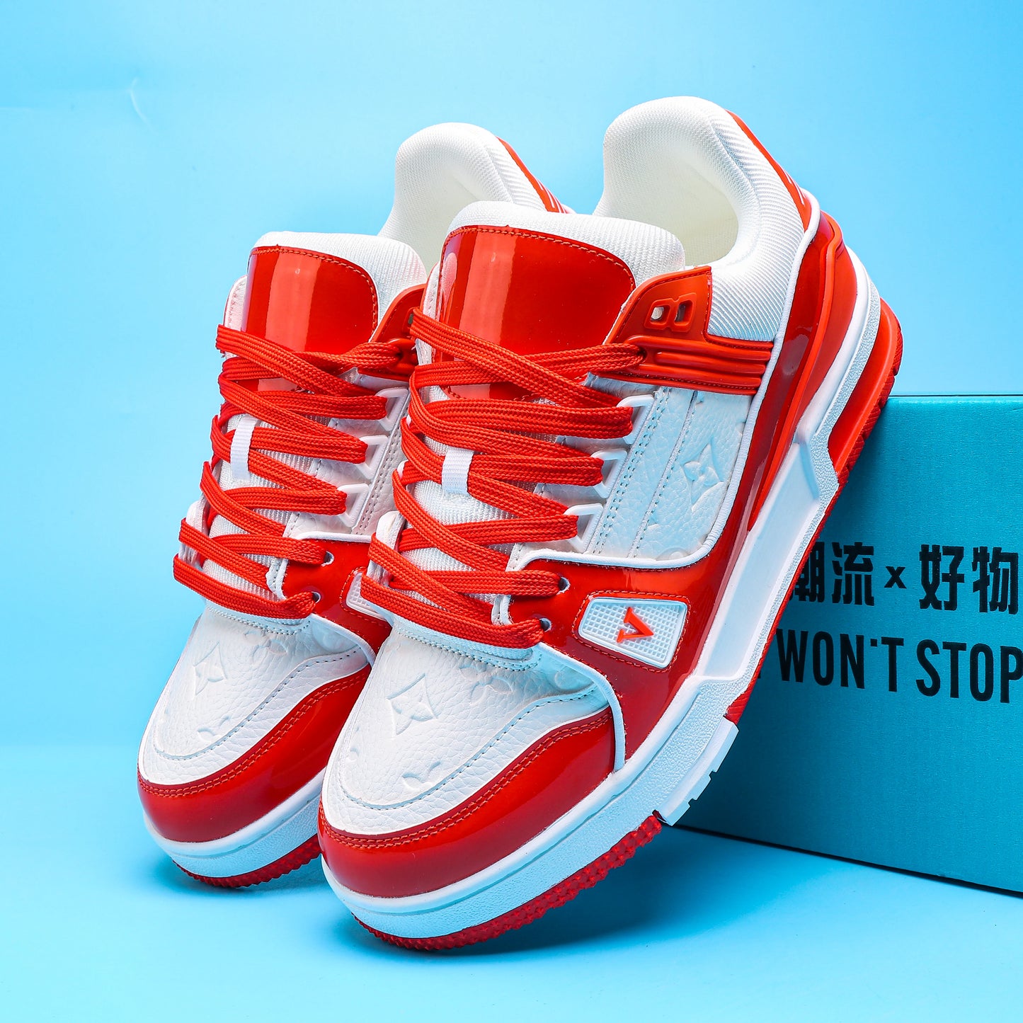 White shoes for men, all-match sneakers, thick-soled boys' pure white shoes, women's trendy shoes