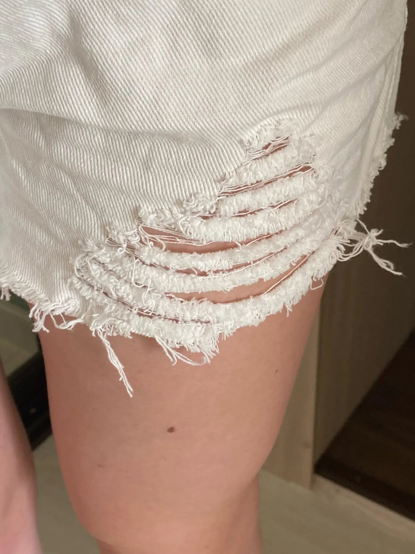 Summer New Style Wide Leg Pants Candy Color Ripped Denim Shorts Female High Waist Green A-line Women Jeans Hot Shorts Pants