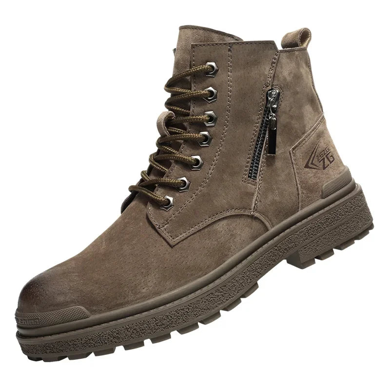 Latest 2024 Fashion Pig Skin Anti Scald Welding Shoes Indestructible Steel Toe Cap Nail Proof Men Safety Work Boots Sneakers