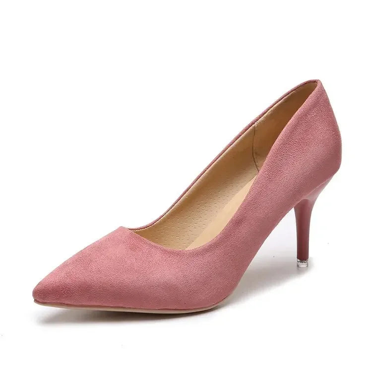 2023 Summer Women 8cm High Heels Platform Pumps Female Elegant Sweet Platform Shoes Pointed Toe Stiletto Cheap Office Red Pumps