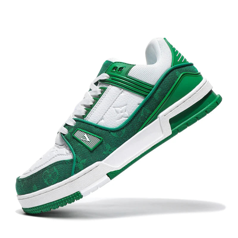 White shoes for men, all-match sneakers, thick-soled boys' pure white shoes, women's trendy shoes