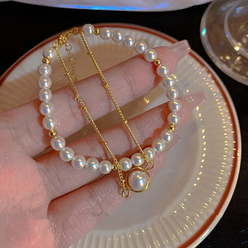 4pcs Punk Curb Cuban Chain Bracelets Set for Women Simple Thick Gold Color Charm Bracelets Fashion Jewelry Accessories New