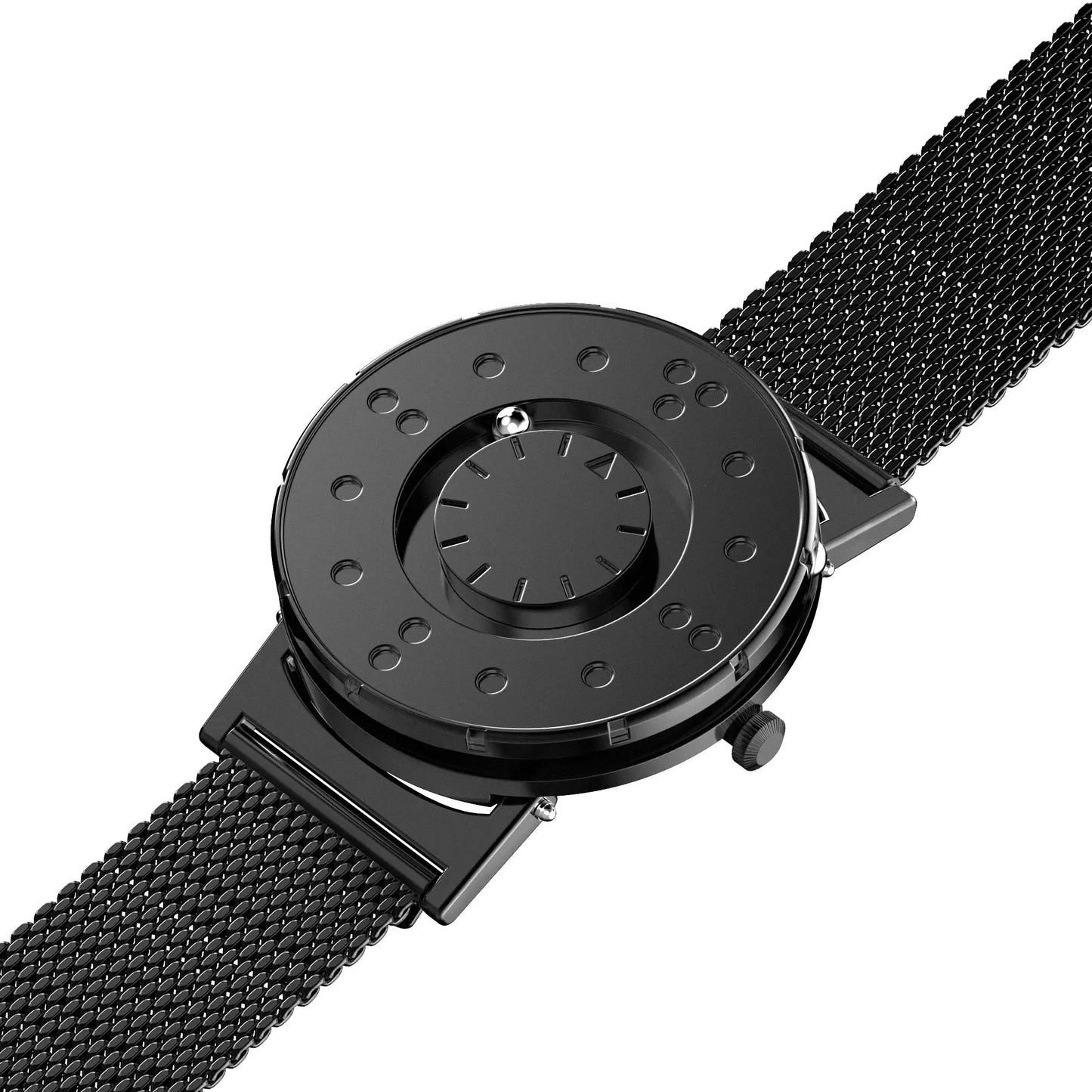 EUTOUR 2025 New Arrival Magnetic Watch Men Digital Black Silver Gray White Quartz Wristwatch