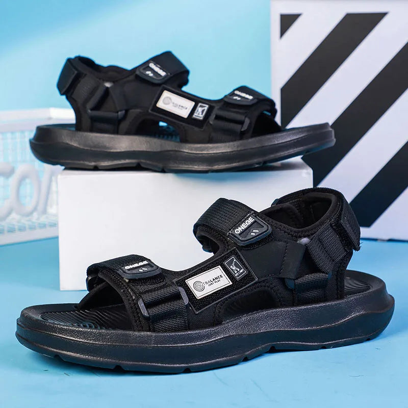 New Wear-Resistant Men's Sandals Casual Business Summer Beach Shoes Thick-Soled Non-Slip Soft-Soled Shoes