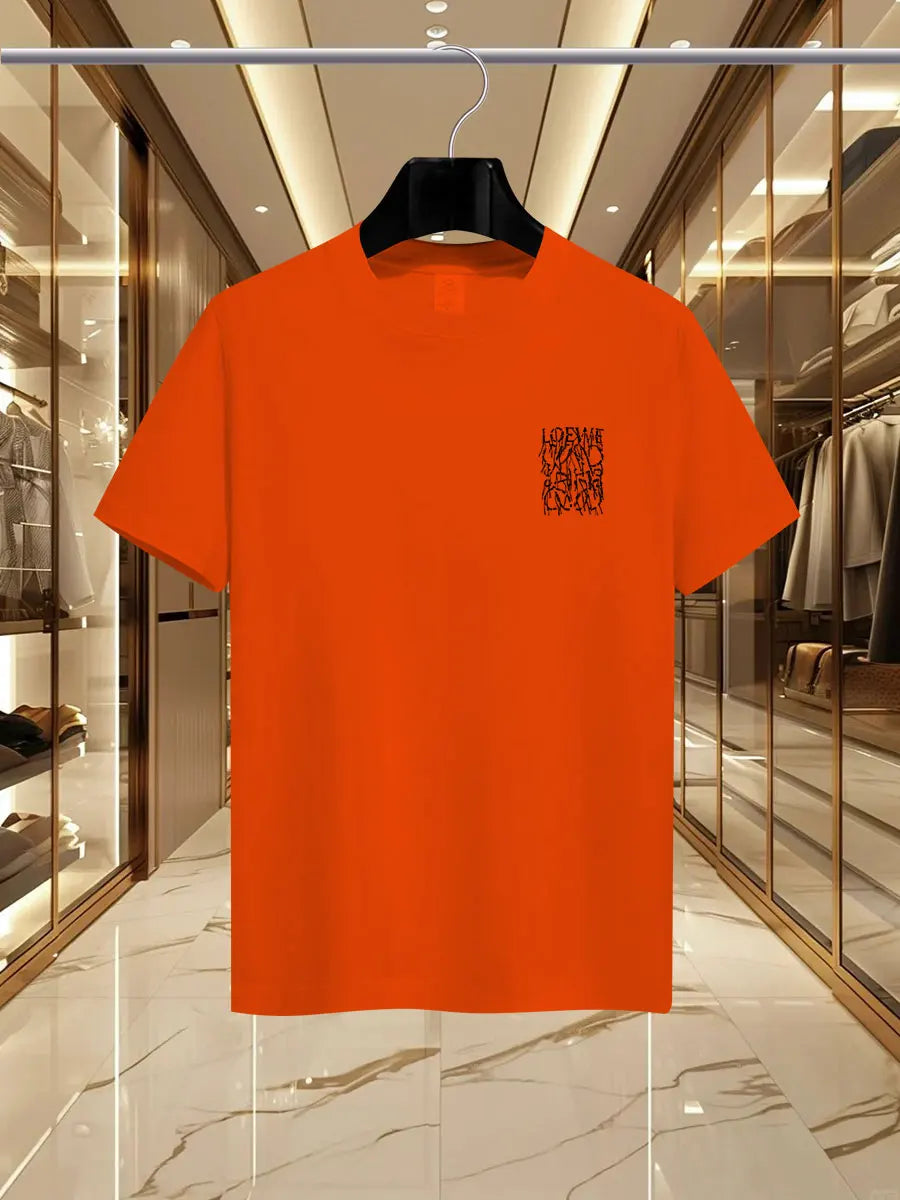 2025 Summer Luxury fashion LEW brand printed T-shirts, pure cotton round-neck casual and trendy Y2K high-end and high quality