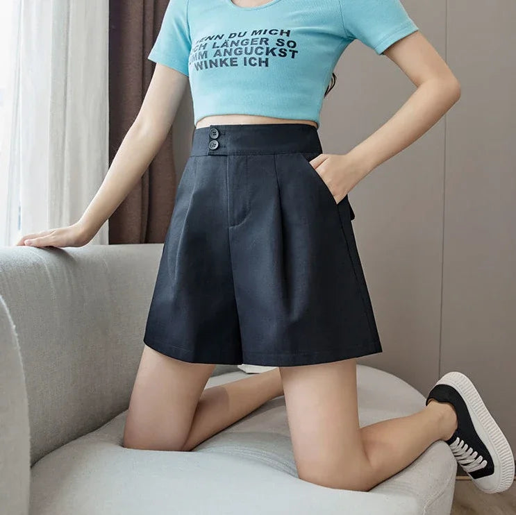 Loose Female Short Pants Jorts Baggy Women's Shorts Outdoor Flowy Casual Luxury Fashion Clothing 2024 Elegant New In To Wear Hot