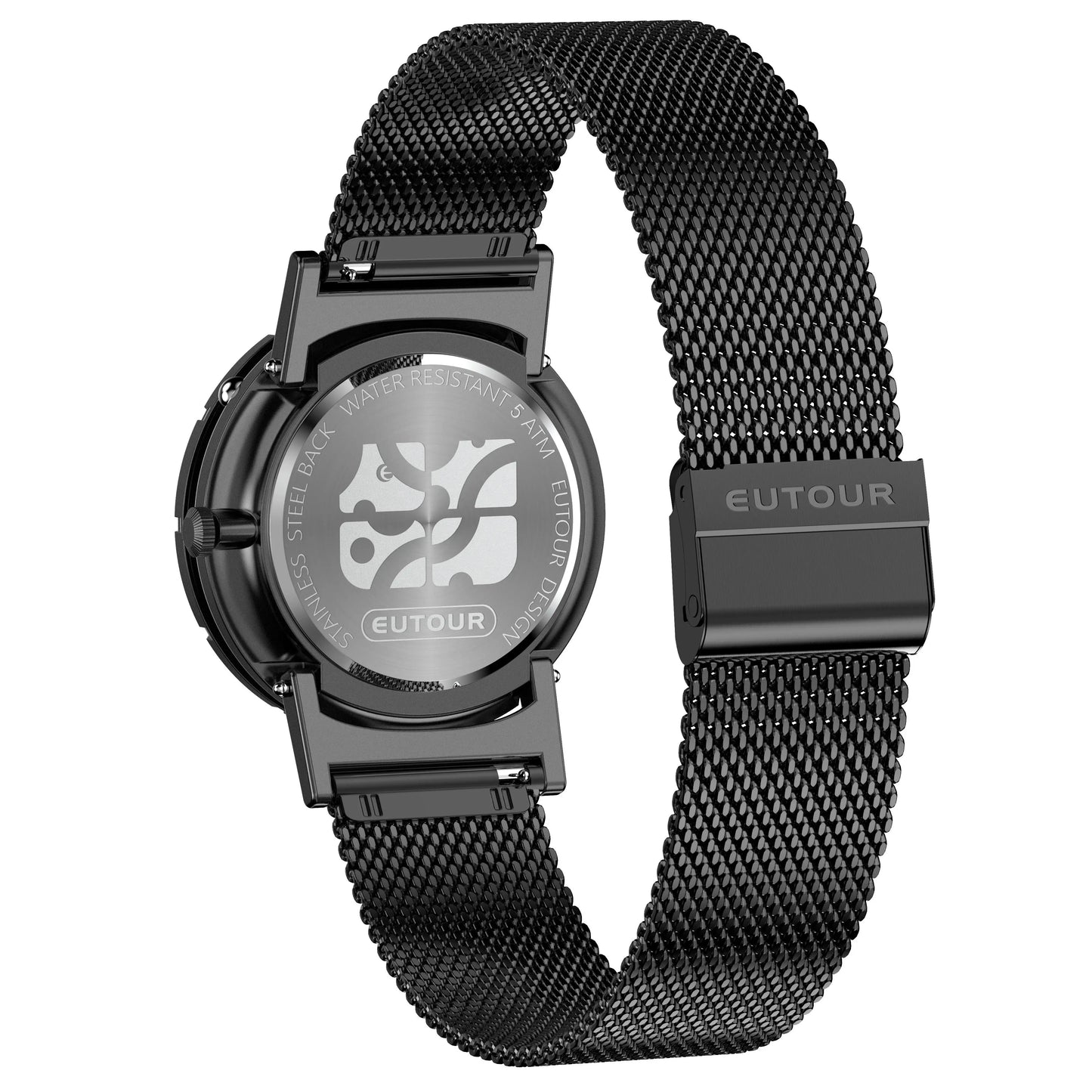 EUTOUR 2025 New Arrival Magnetic Watch Men Digital Black Silver Gray White Quartz Wristwatch