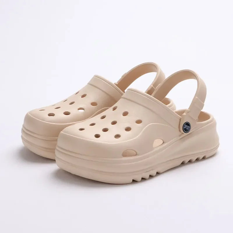 Women Summer 2024 Fashion Wedges EVA Sandals Slippers Chunky Platform Clogs Pull on Non Slip Beach Sandals Thick Bottom114 Shoes