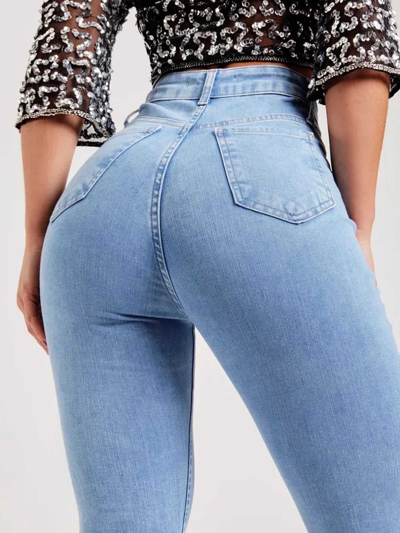 Strecth Jeans Women Denim Flare Pants 2024 Autumn Button Pockets Basics Denims Streetwear Female Vintage Washed Trousers