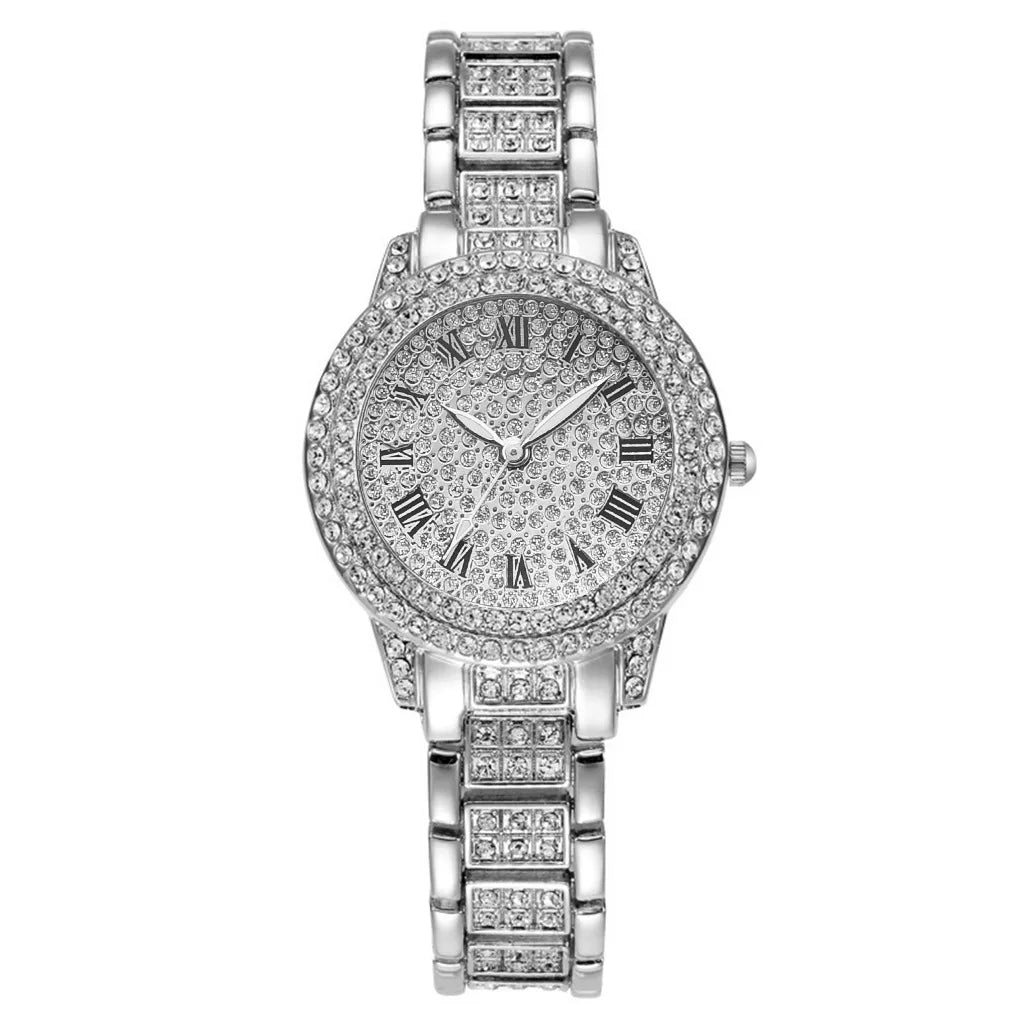 Casual Ladies Quartz Wrist Watch Bracelet Set 6PCS Set Women Watch Clock Roman Dial Luxury Brand Design Women Montre Femme Reloj
