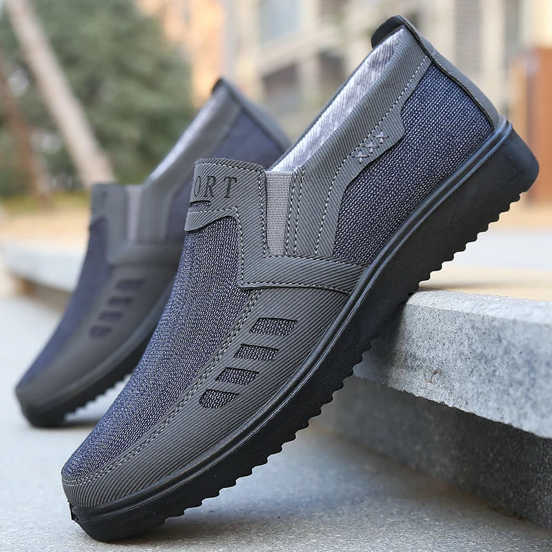 New Men's Cloth Shoes, Breathable Slip-On Soft Soles, Comfortable Casual Shoes, Fashionable and Versatile Men's Shoes, Wear-Resistant