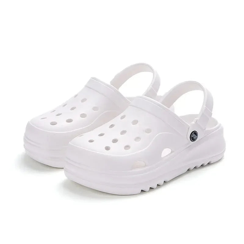 Women Summer 2024 Fashion Wedges EVA Sandals Slippers Chunky Platform Clogs Pull on Non Slip Beach Sandals Thick Bottom114 Shoes