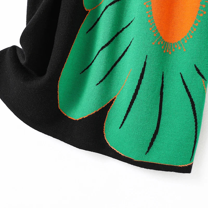 Female's Knitted Belt Knee Length Dresses Simple Comfortable Autumn Winter New Jacquard Dress Women Clothing Wool Vestidos