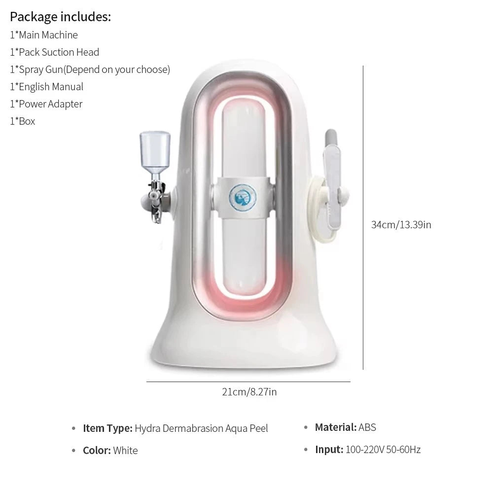 Hydra Dermabrasion Aqua Peeling SPA Beauty Machine Facial Hydration Sprayer Vacuum Blackhead Face Clean