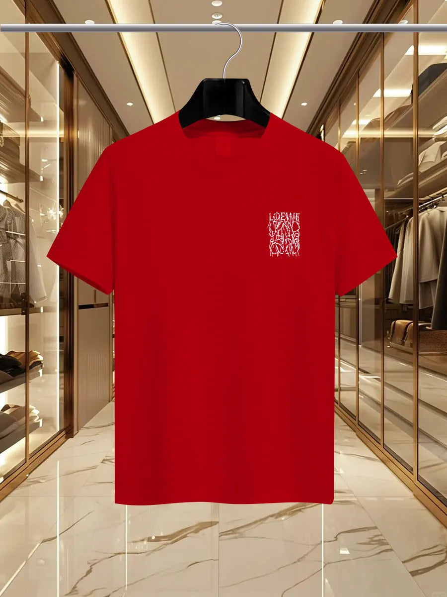 2025 Summer Luxury fashion LEW brand printed T-shirts, pure cotton round-neck casual and trendy Y2K high-end and high quality