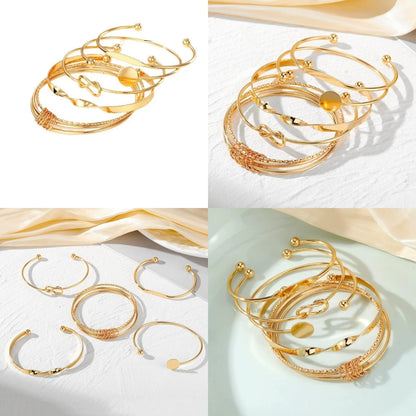 Titanium Steel Bracelet Set With Adjustable Multi-Layer Twisted Chain For Men And Women | Dark Hip-Hop Style Daily Accessory