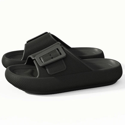 New Women's Thick Sole Flip Flops - Summer Outdoor Sandals , Lightweight EVA Beach Slides, Anti-Slip Shower Unisex Shoes
