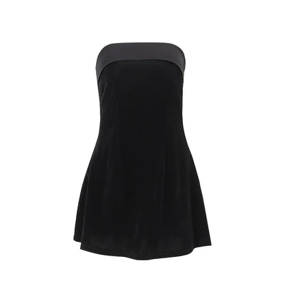 WhereMery Sexy Off Shoulder Backless Mini Dress Elegant Sleeveless Slim A-line Dresses Fashion Evening Club Party Women Vestidos