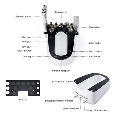 Diamond Microdermabrasion Machine For Facial Peeling Skin Care Blackhead Removel Water Spray Exfoliation Machine
