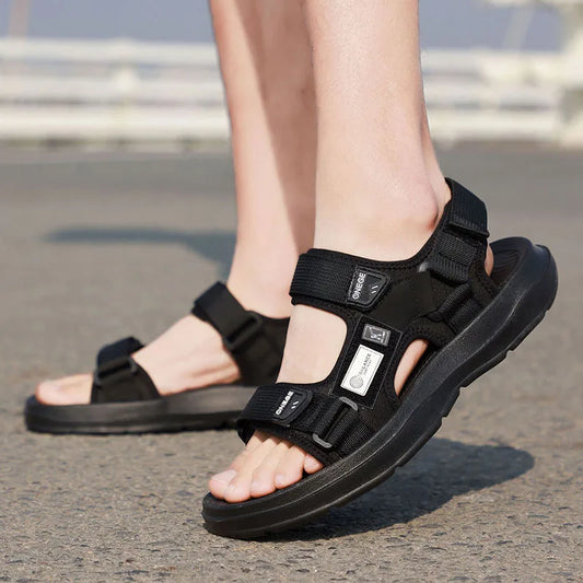 New Wear-Resistant Men's Sandals Casual Business Summer Beach Shoes Thick-Soled Non-Slip Soft-Soled Shoes