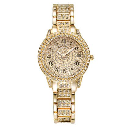 Casual Ladies Quartz Wrist Watch Bracelet Set 6PCS Set Women Watch Clock Roman Dial Luxury Brand Design Women Montre Femme Reloj