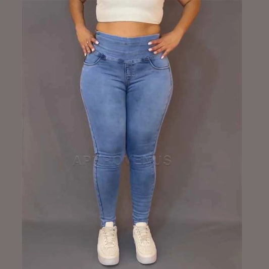 Women Fashion New Jeans High-quality Casual Stretch Denim Pencil Pants Female Slimming Skinny Push Up Trousers Side Zipper Jeans