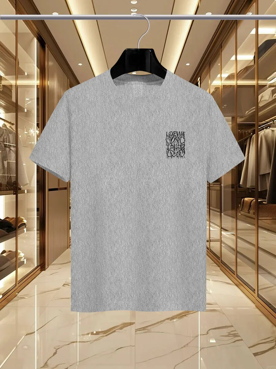 2025 Summer Luxury fashion LEW brand printed T-shirts, pure cotton round-neck casual and trendy Y2K high-end and high quality