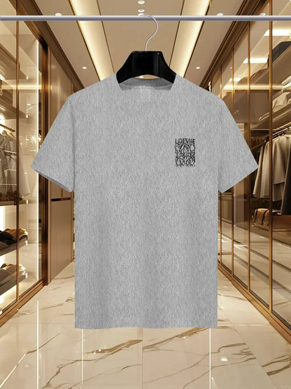 2025 Summer Luxury fashion LEW brand printed T-shirts, pure cotton round-neck casual and trendy Y2K high-end and high quality