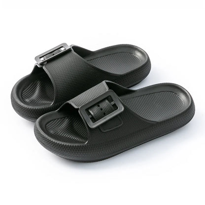 New Women's Thick Sole Flip Flops - Summer Outdoor Sandals , Lightweight EVA Beach Slides, Anti-Slip Shower Unisex Shoes