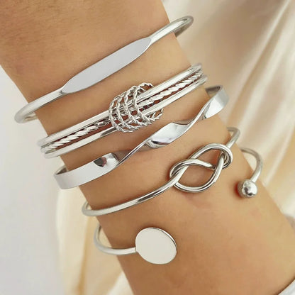 Titanium Steel Bracelet Set With Adjustable Multi-Layer Twisted Chain For Men And Women | Dark Hip-Hop Style Daily Accessory