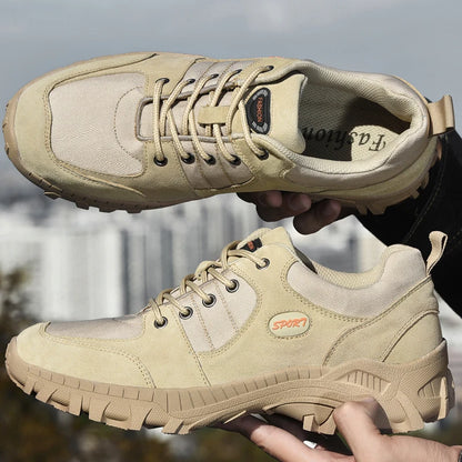 New Fashion Patchwork Outdoor Sneakers Breathable Men's Casual Shoes Men Desert Combat Footwear Large Size Non-Slip Hiking Shoes