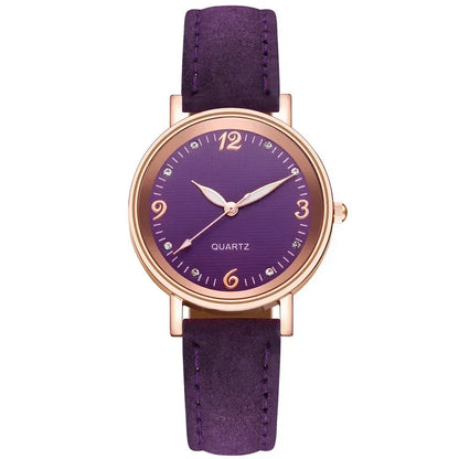 Light Luxury Luminous Quartz Wristwatches for Women Elegant Leather Band Analog Quartz Watches Casual Versatile Watches 스켈레톤 시계